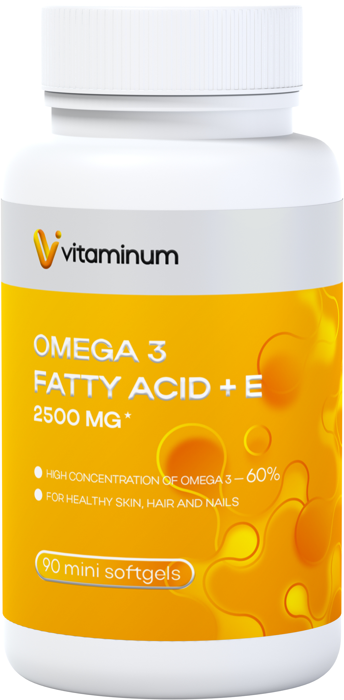  Vitaminum ОМЕГА 3 60% + витамин Е (2500 MG*) 90 капсул 700 мг   в Туле